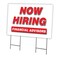Signmission Now Hiring Financial Advisors Yard & Stake outdoor plastic coroplast window, 2436 FINANCIAL ADVISORS C-2436 FINANCIAL ADVISORS - alternate 1